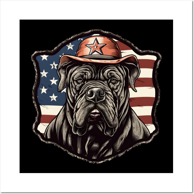 Patriotic Mastiff Wall Art by NatashaCuteShop